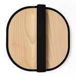 Omma Wall Sconce - Matte Black / Natural Beech Wood