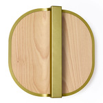 Omma Wall Sconce - Gold / Natural Beech
