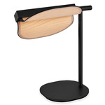 Omma Table Lamp - Matte Black / Natural Beech Wood
