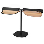 Omma Table Lamp - Matte Black / Natural Beech Wood