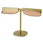 Omma Table Lamp - Gold / Natural Beech Wood