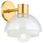 Modena Wall Sconce - Aged Brass / Opal Shiny