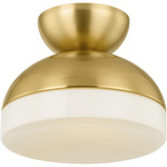 Rue Ceiling Light - Aged Brass / Opal Shiny