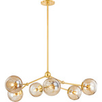 Trixie Chandelier - Aged Brass / Champagne