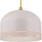 Liba Pendant - Aged Brass / Soft Peignoir