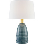 Tenley Table Lamp - Ceramic Inchyra Blue / White