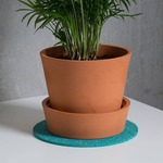 Rubber Circle Mat - Teal