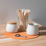 Rubber Circle Mat - Orange