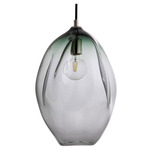 Wabi Long Pendant - Black / Grey