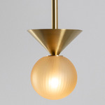 Peak Pendant - Brushed Brass / Whiskey