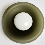 Pillow Pendant - Brushed Brass / Smoke Frosted / White