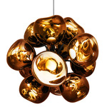 Melt Burst Chandelier - Black / Gold