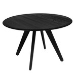 Slab Round Dining Table - Black
