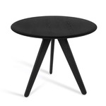 Slab Round Dining Table - Black