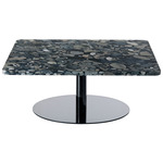 Stone Square Table - Black / Pebble Marble