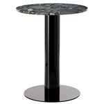 Tube Dining Table - Black / Pebble Marble