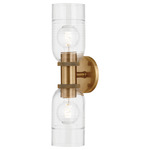Redding Wall Sconce - Patina Brass / Clear