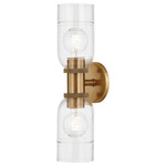 Redding Wall Sconce - Patina Brass / Clear