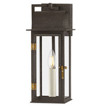 Bohen Outdoor Wall Sconce - French Iron / Clear