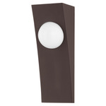 Victor Outdoor Wall Sconce - Textured Bronze / Opal