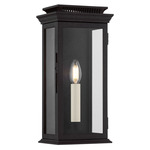 Louie Outdoor Wall Sconce - Forged Iron / Clear