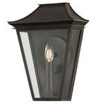 Tehama Outdoor Wall Sconce - French Iron / Clear