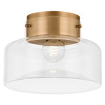 Bellow Ceiling Light - Patina Brass / Clear