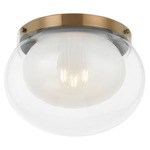 Magma Ceiling Light - Patina Brass / Clear