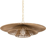 Levan Pendant - Vintage Gold Leaf / Natural