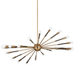 Obie Chandelier - Patina Brass/ Bronze