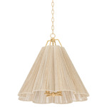 Sonoma Pendant - Vintage Gold Leaf / Bleach