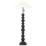 Miela Floor Lamp - Black / Off White