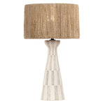 Palma Table Lamp - White / Natural