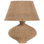 Nette Table Lamp - Patina Brass / Natural
