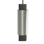 Extra Pendant - Satin Nickel Outer Shade & Canopy / Satin Graphite