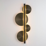 Strate Moon Wall Sconce - Satin Graphite / Satin Graphite