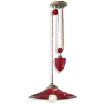 Ceramica Colors Counterweight Pendant - Refined Bordeaux