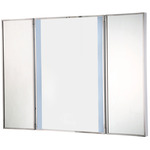 Trias Gen2 Tri-Fold Color-Select LED Mirror - Chrome