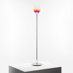 Stellar Nebula Floor Lamp - Polished Aluminum / Dichroic Gradient