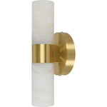 Luella Wall Sconce - Brass / Alabaster