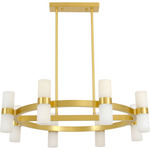 Luella Pendant - Brass / Alabaster