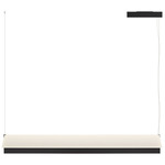 Fly Shade Linear Pendant - Anthracite / White Cotton