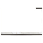 Fly Shade Linear Pendant - Anthracite / Marble Print Cotton