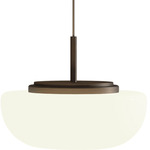 Kiki Pendant - Brushed Bronze Nickel / Satin Opal