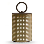 Clara Small Outdoor Portable Lamp - Bronze Lacquered / Vienna Straw Effect