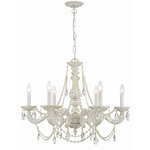 Paris Market Crystal Chandelier - Antique White / Crystal