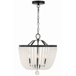 Rylee Pendant - Black / Frosted