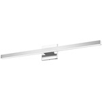 Arandel Extended Bathroom Vanity Light - Polished Chrome / White