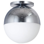 Dayana Ceiling Light Fixture - Polished Chrome / White