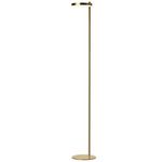 Fia Floor Lamp - Aged Brass / White